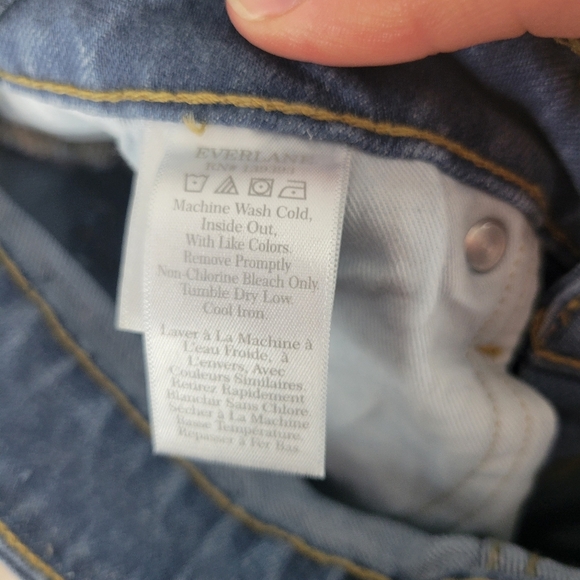 Everlane The Curvy Cheeky Jeans‎ Organic Cotton Blue Size 27 Regular - Picture 10 of 12